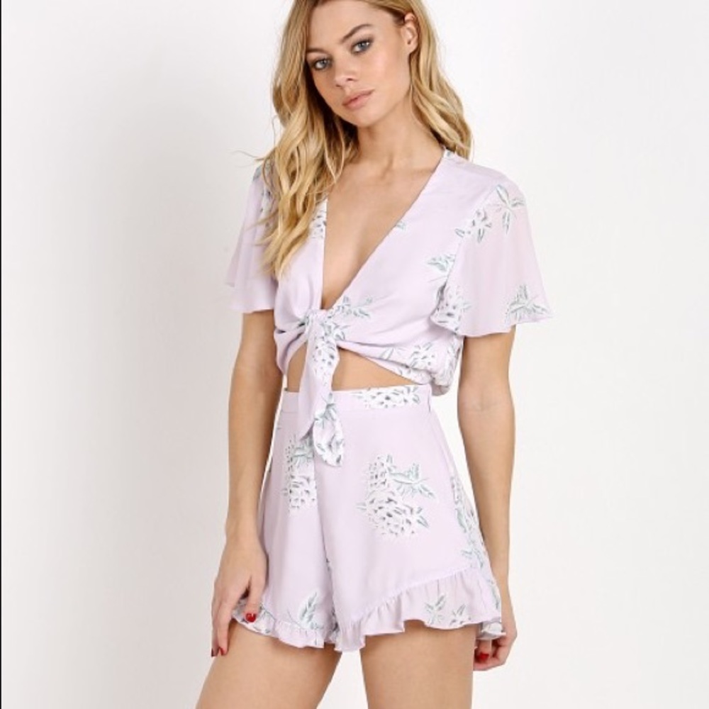 Planet Blue lavender romper